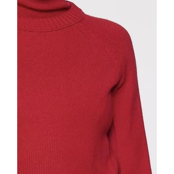 ✨2/$20 *Altered* Athleta Mesa Hybrid Sweater Wool Blend Radiant Red Small H12450 - Picture 4 of 13
